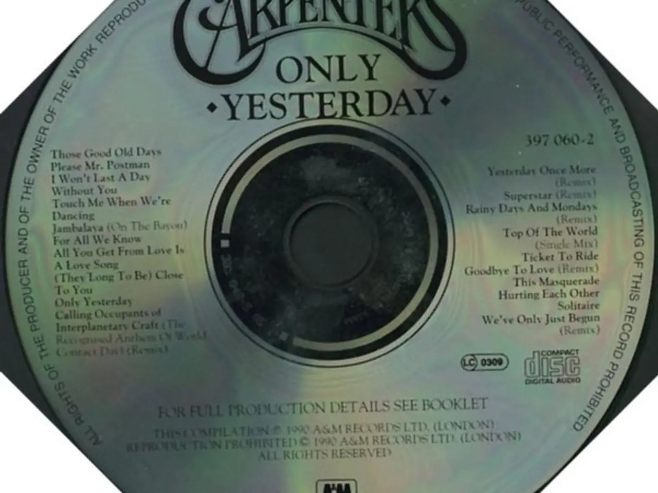 Billede 3 - Carpenters – Only Yesterday – CD