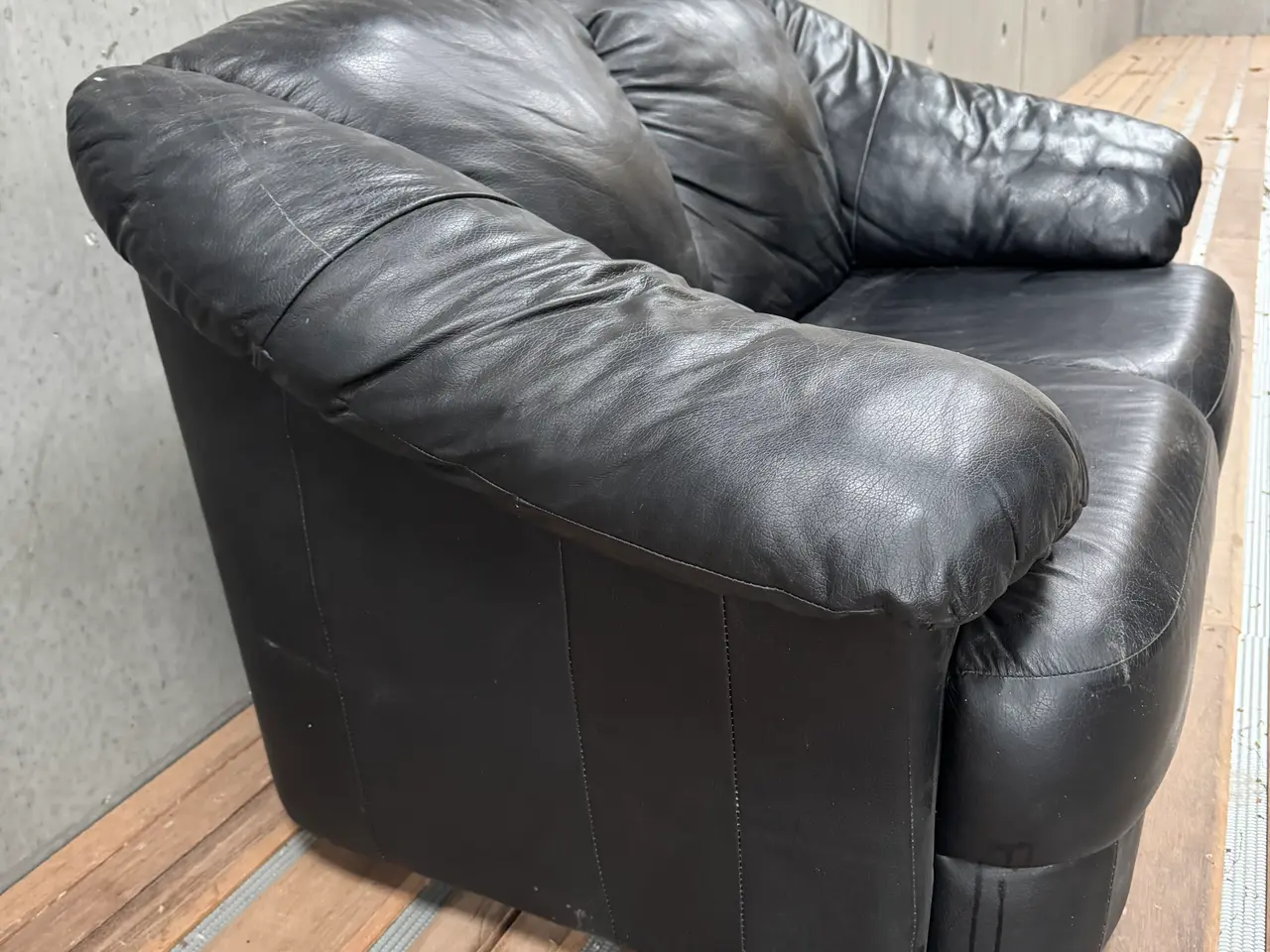 Billede 2 - 2 Pers lædersofa