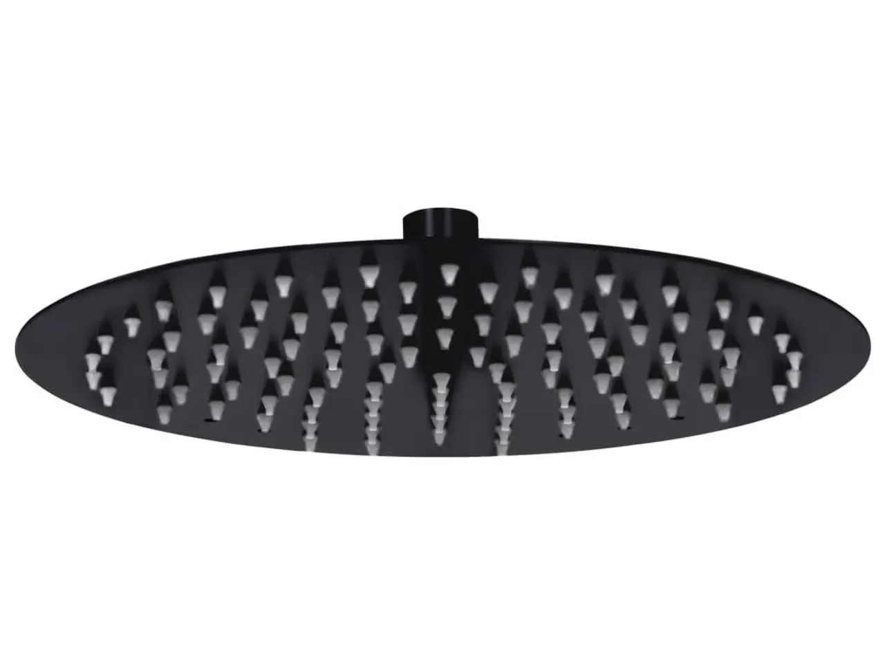 Billede 1 - Regnbrusehoved i rustfrit stål 25 cm rund - sort