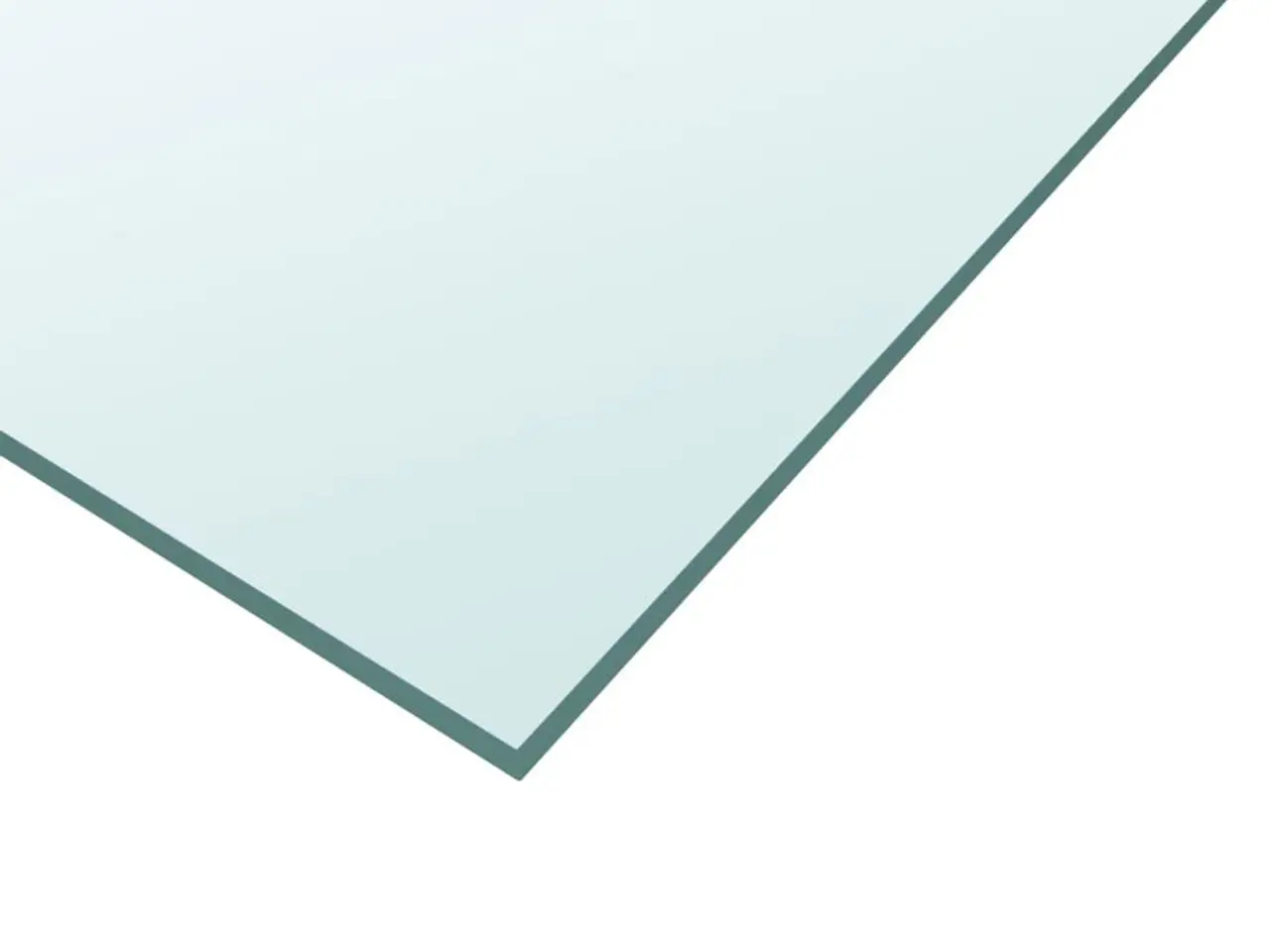 Billede 3 - Bordplade 50x50 cm hærdet glas transparent