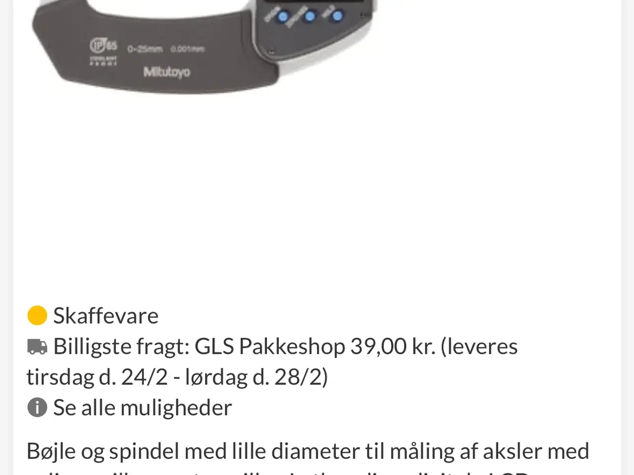 Billede 3 - Mitutoyo mikrometer