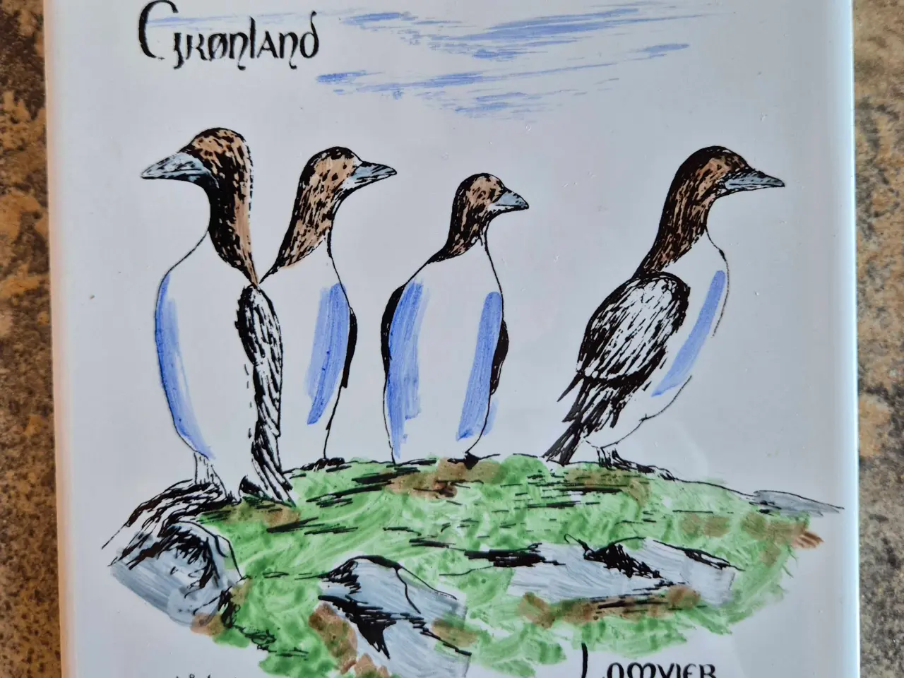 Billede 1 - Grønlandske kakler 2 stk.