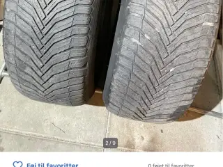 Dæk Michelin helårsdæk 18”. 2 stk.