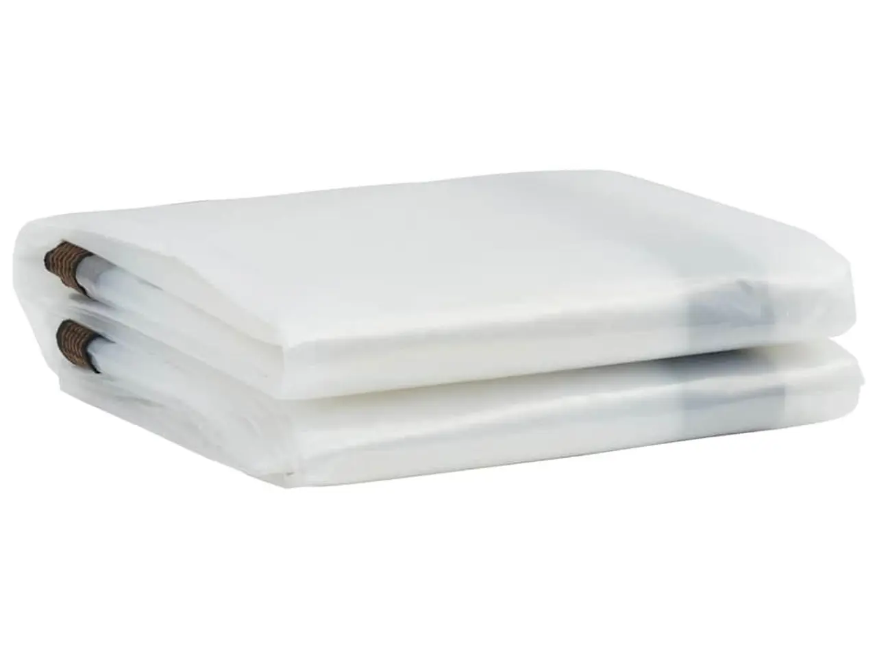 Billede 3 - Klar presenning med øjer 3×4 m - polyethylen, transparent/sort