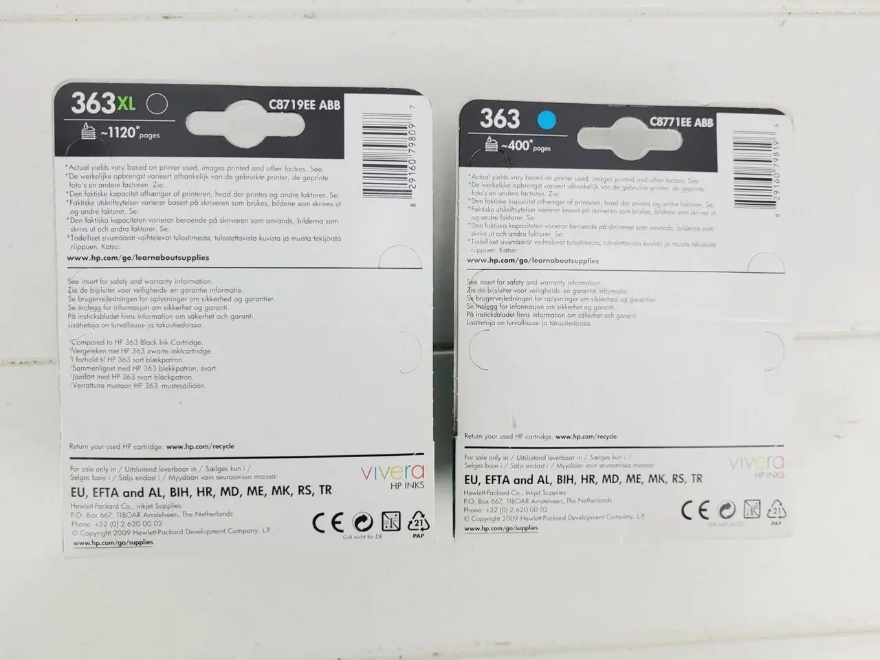 Billede 5 - HP 363XL printerblæk Sort og HP 363 Cyan