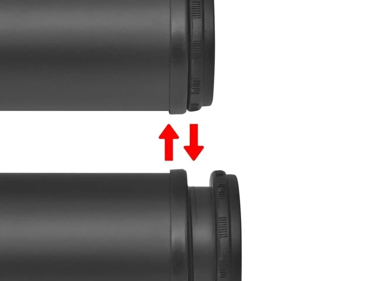 Billede 3 - 4 bordben med justerbar højde - sort, 870 mm