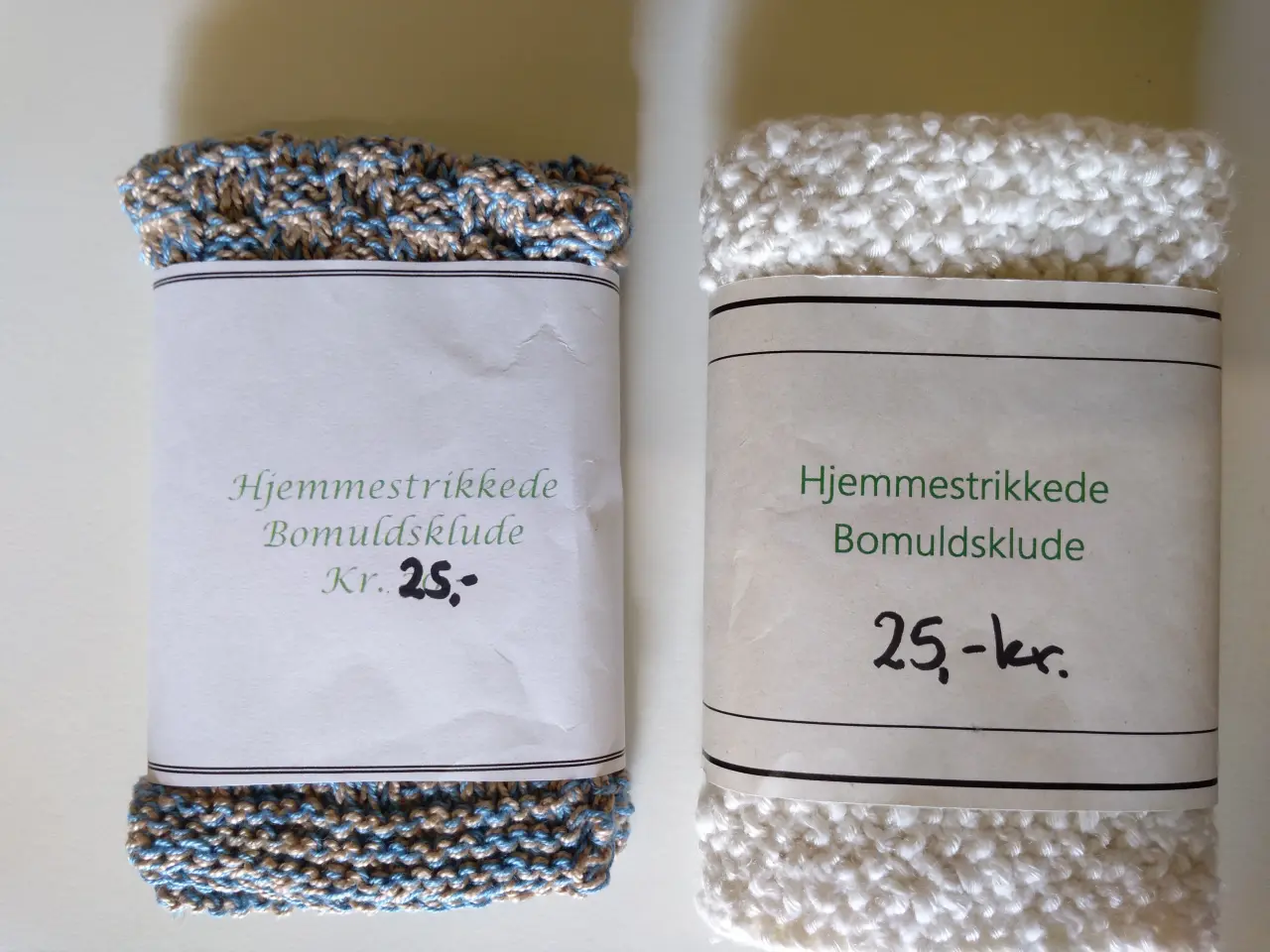 Billede 18 - Hjemmestrikkede karklude / vaskeklude