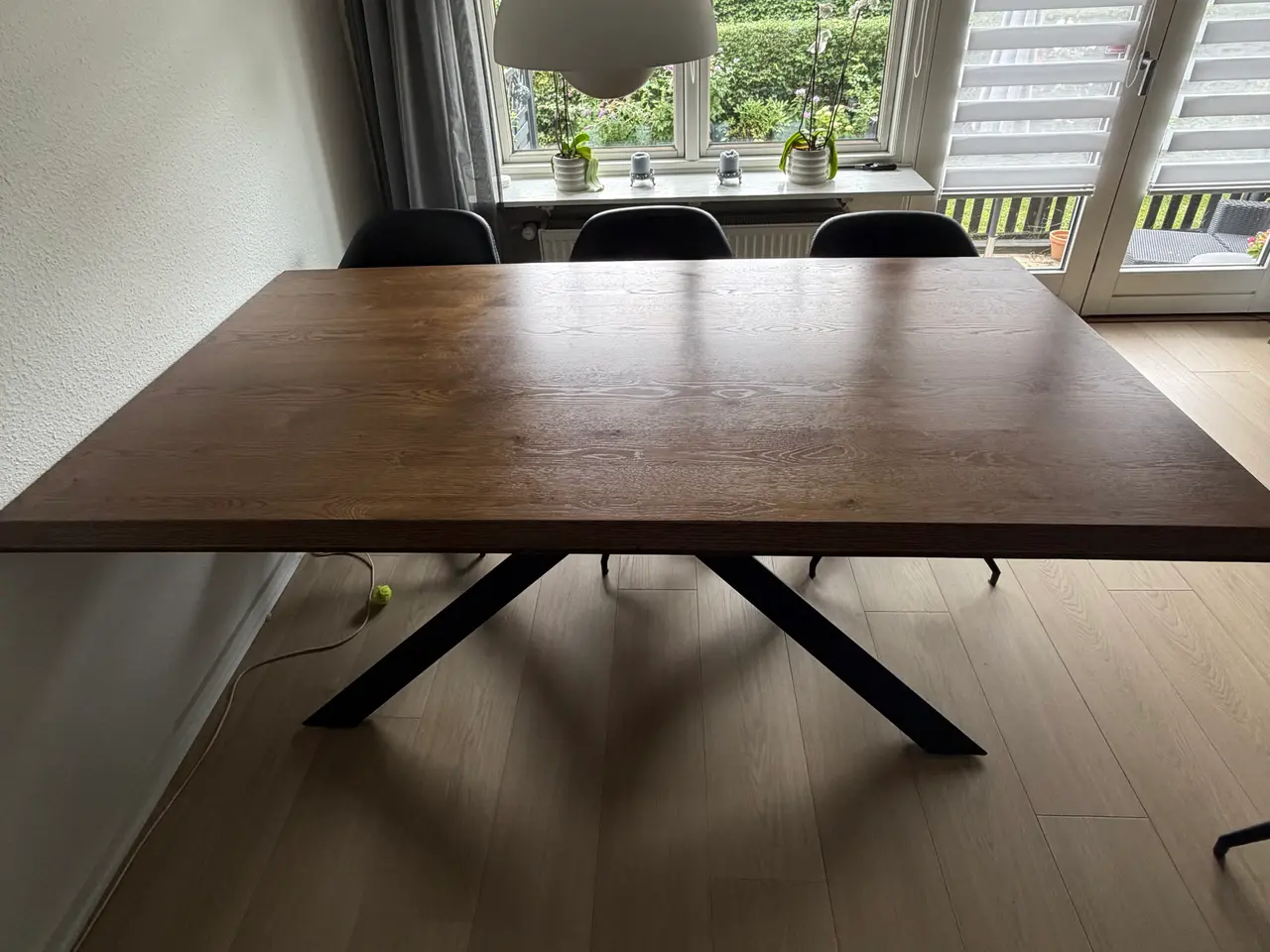 Billede 2 - Spisebord i egetræs finer