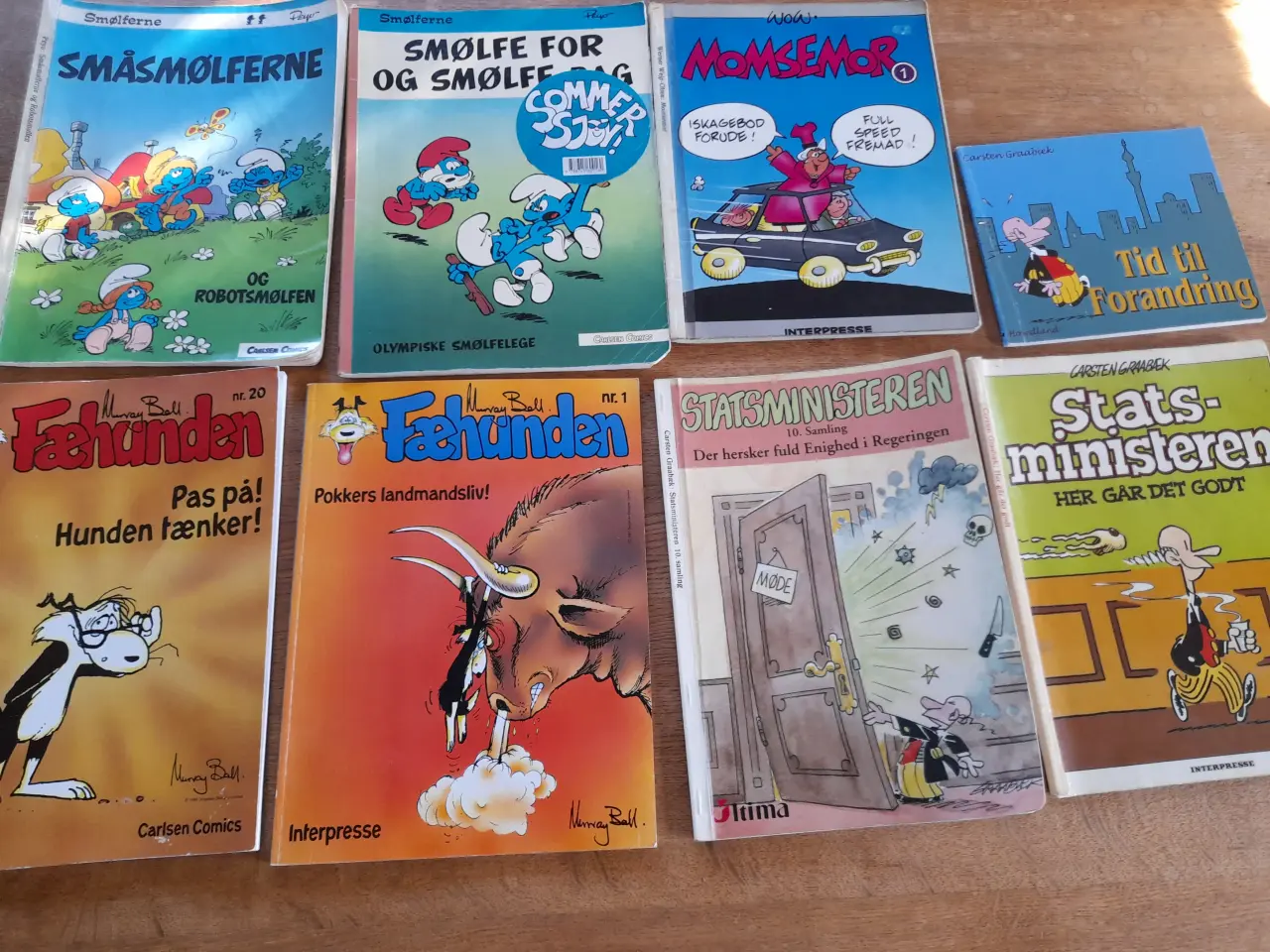Billede 1 - Smølfer, Momsemor, Fæhunden, statsministeren