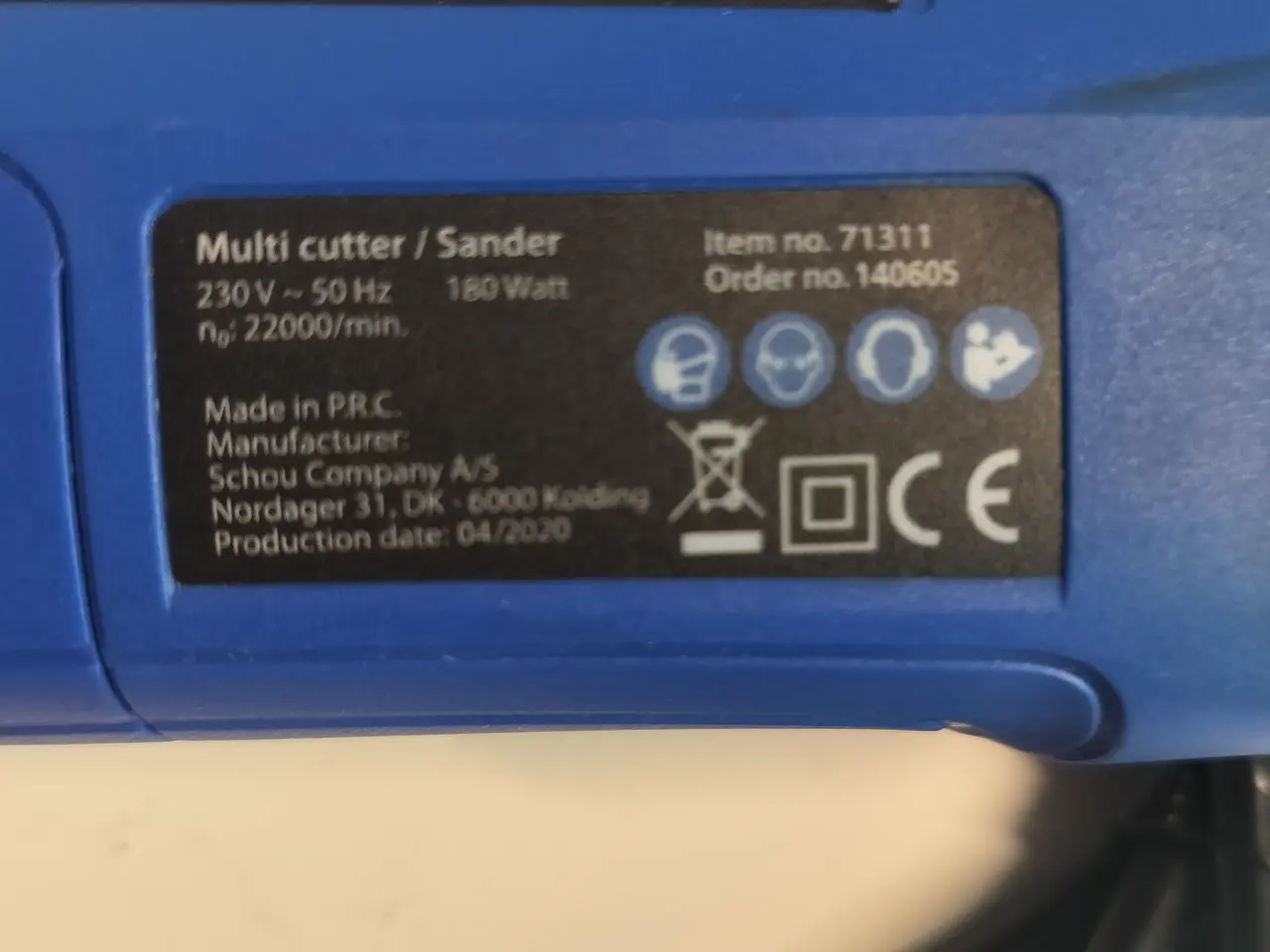Billede 3 - Multicutter/ sliber max på 180 watt ny