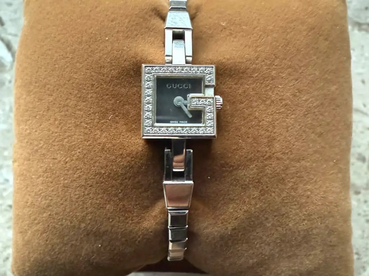 Billede 5 - Super flot Gucci 102G Mini dameur med diamanter