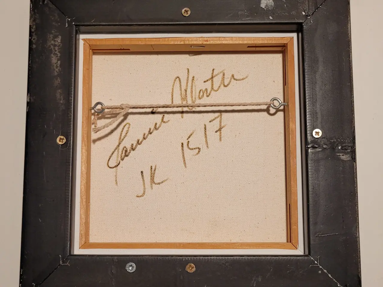 Billede 2 - Jannie Kloster katte maleri, nr 1517