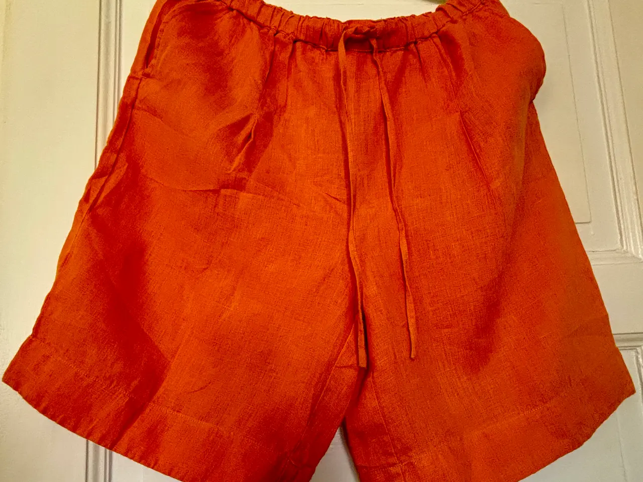 Billede 1 - Gudrun Sjöden, orange hør shorts, str L