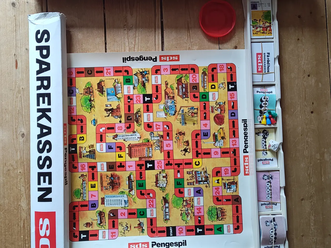 Billede 1 - Super retro SDS Pengespil Sparekassen Brætspil