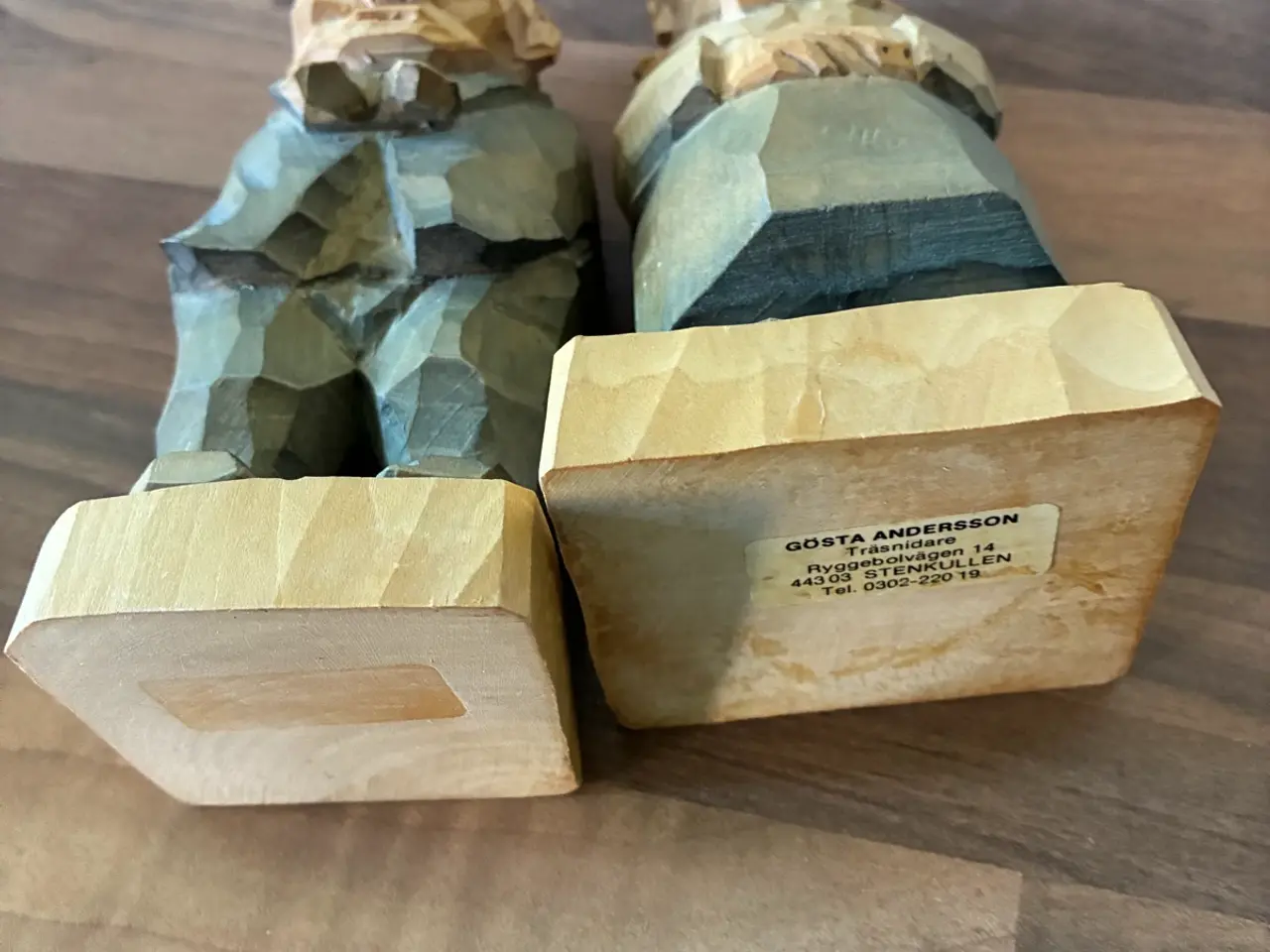 Billede 3 - Træfigurer mand og dame 