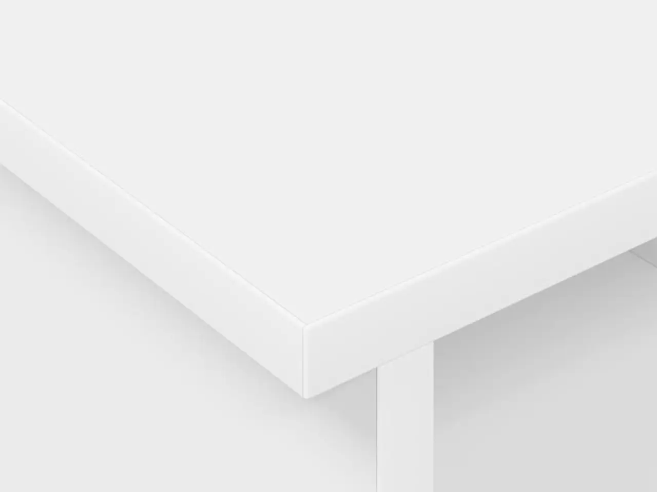 Billede 8 - TV-bord på hjul - hvid 100 × 35 × 35 cm i konstrueret træ