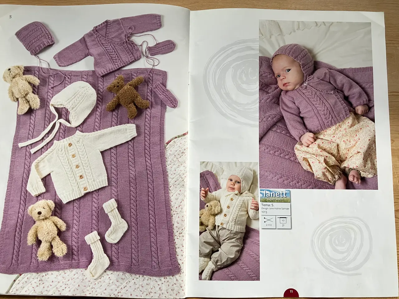 Billede 7 - Opskriftshæftet Lanett baby nr. 1013, 0-4 år