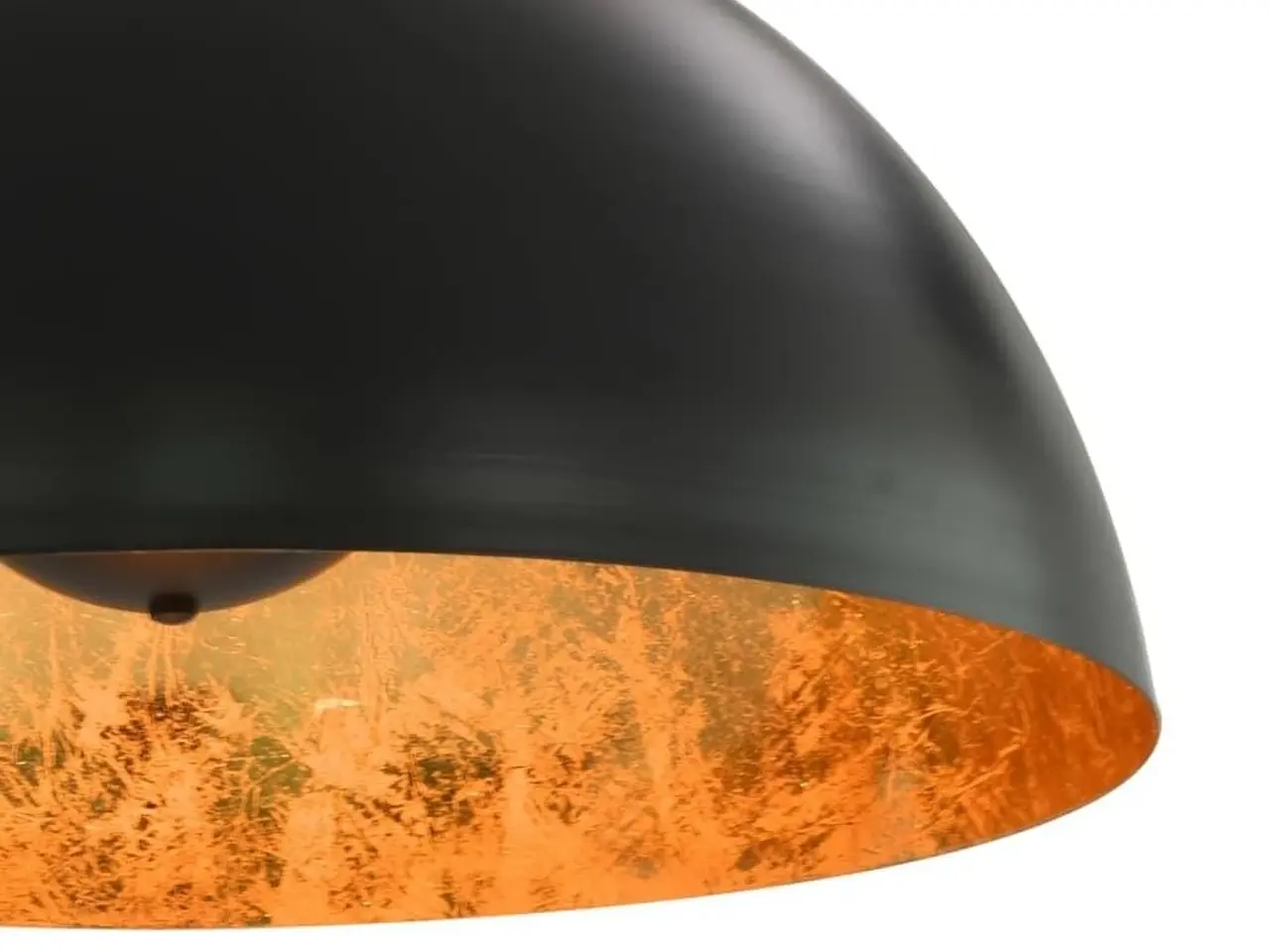 Billede 8 - Loftslamper, 2 stk. halvkugle 50 cm, E27 - sort/guld