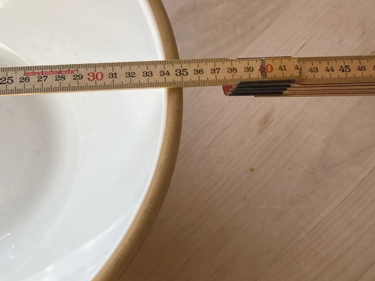 Billede 6 - Hvidt ler dejfad, 35 cm