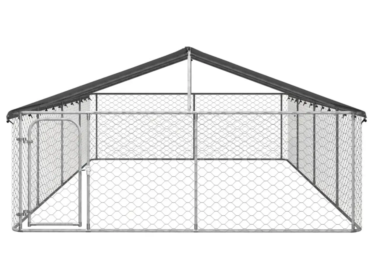 Billede 2 - Udendørs hundebur med tag - 600 x 300 x 150 cm