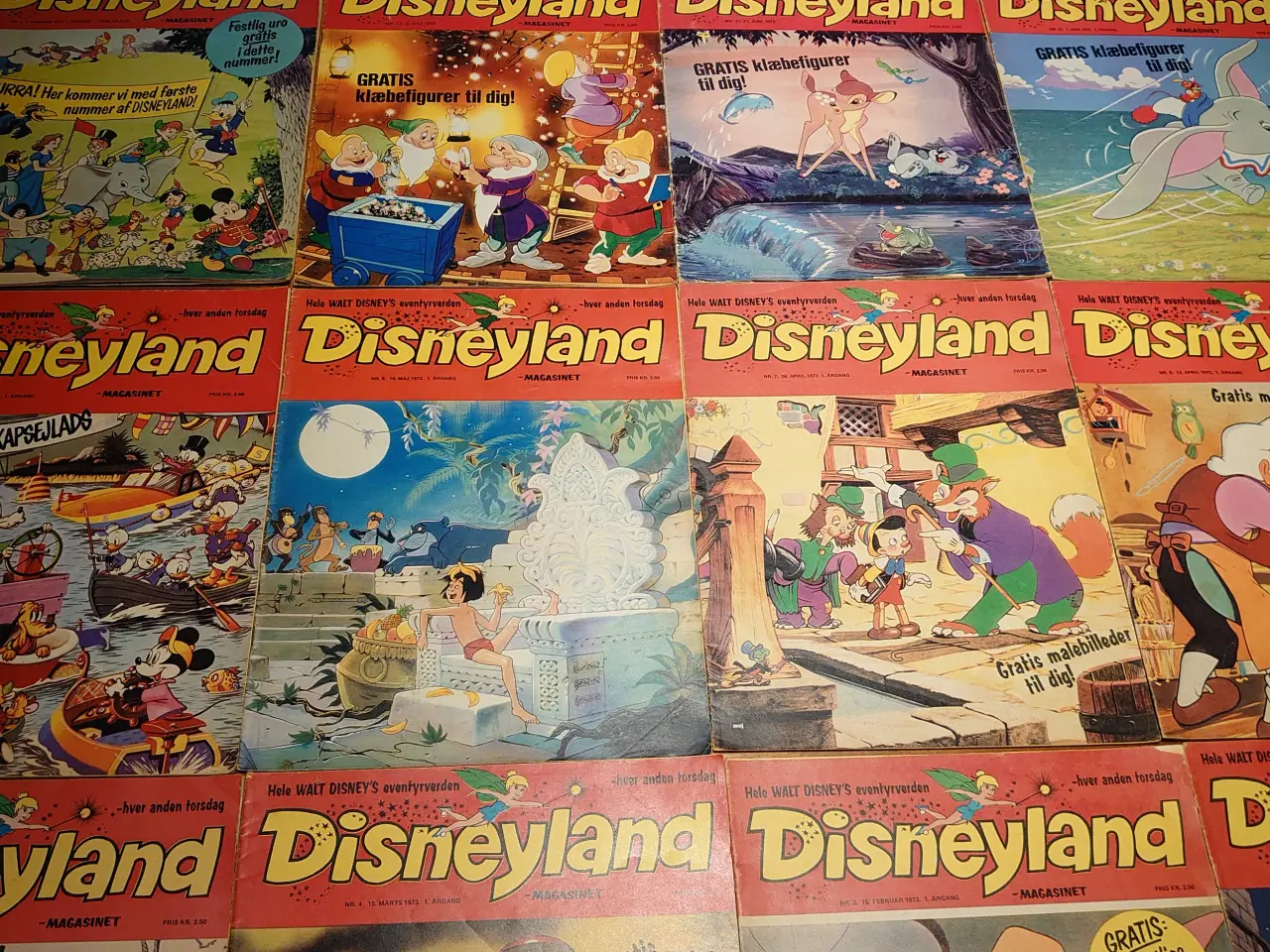 Billede 3 - 12stk Walt Disney"Disneyland- magasinet"1.årg.1973