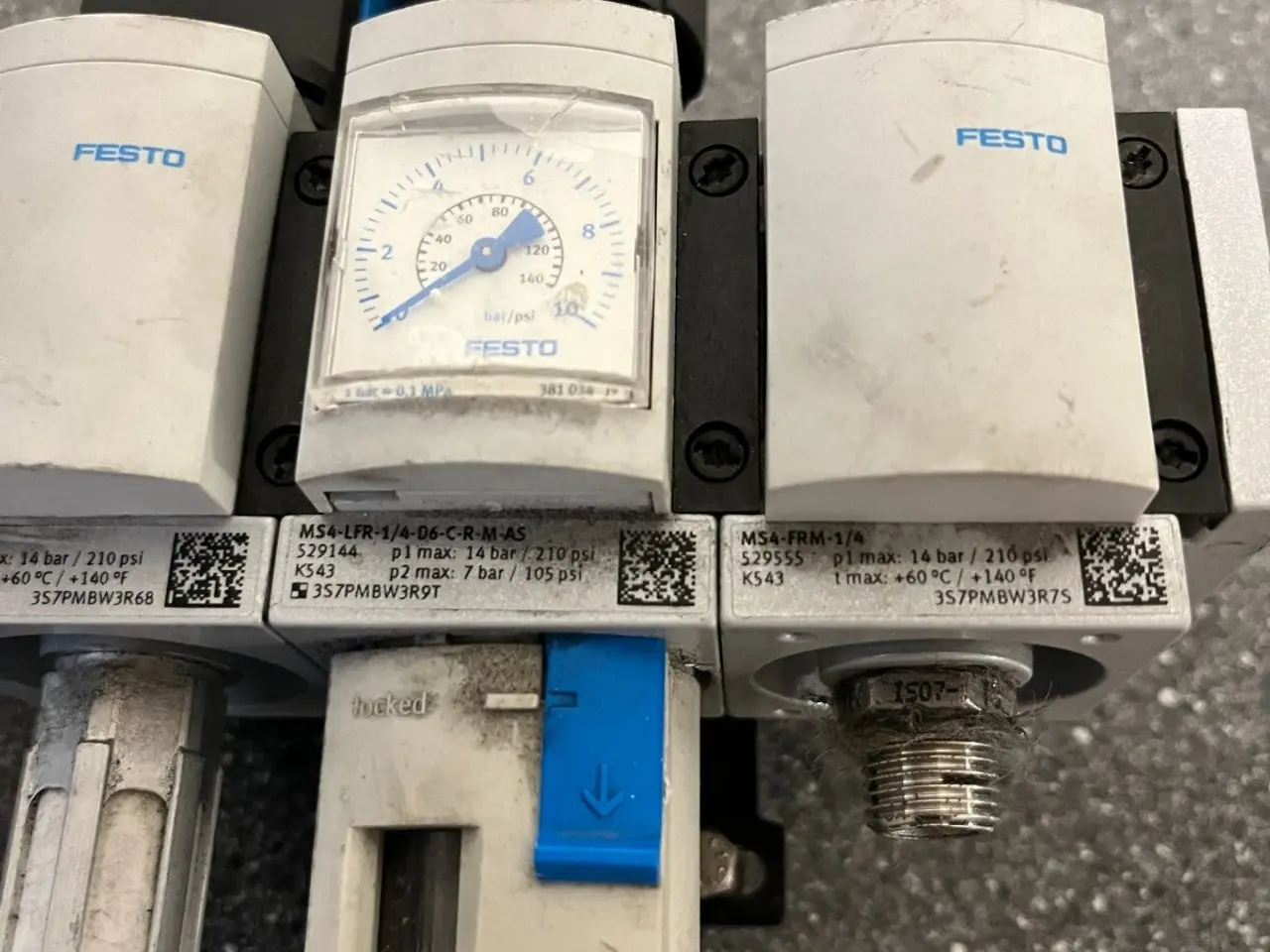 Billede 5 - FESTO MS4 Pneumatic Filter Regulator Unit Gauge