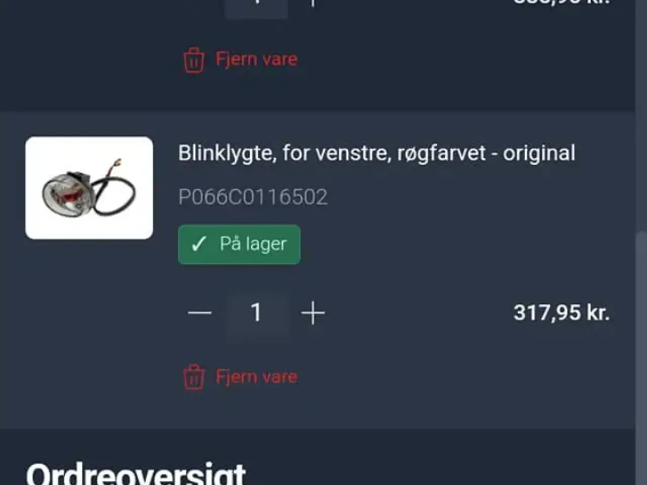 Billede 5 - Originalt komplet sæt blinklys til pgo dr.big/t-re