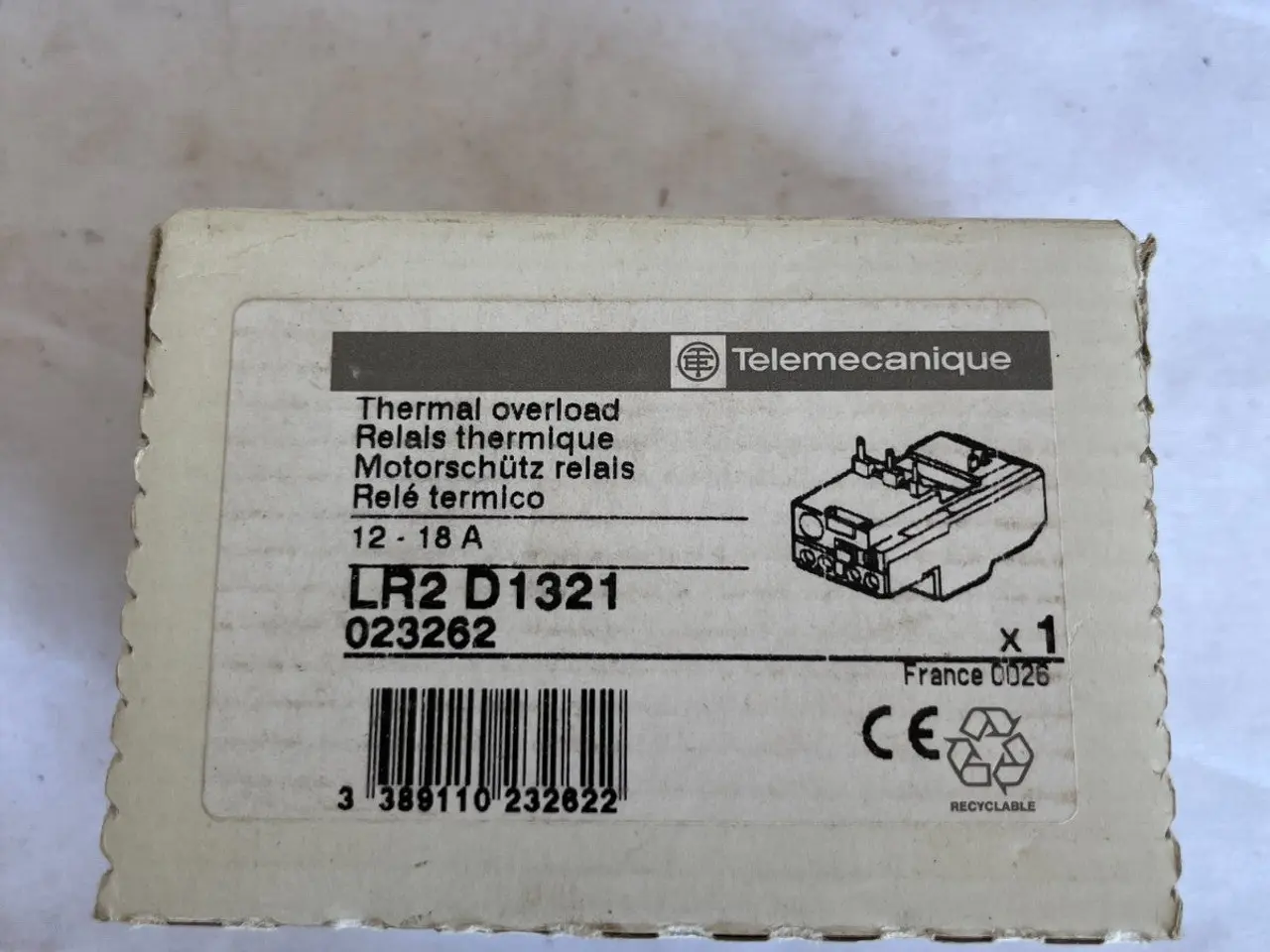 Billede 4 - Telemecanique LR2 D1321 Thermal Overload relæ