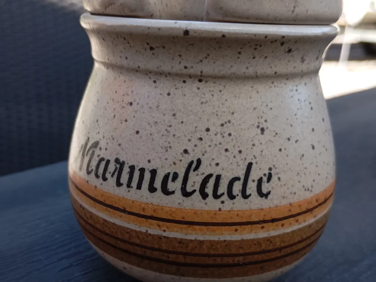 Billede 4 - Marmeladekrukke i keramik. RETRO
