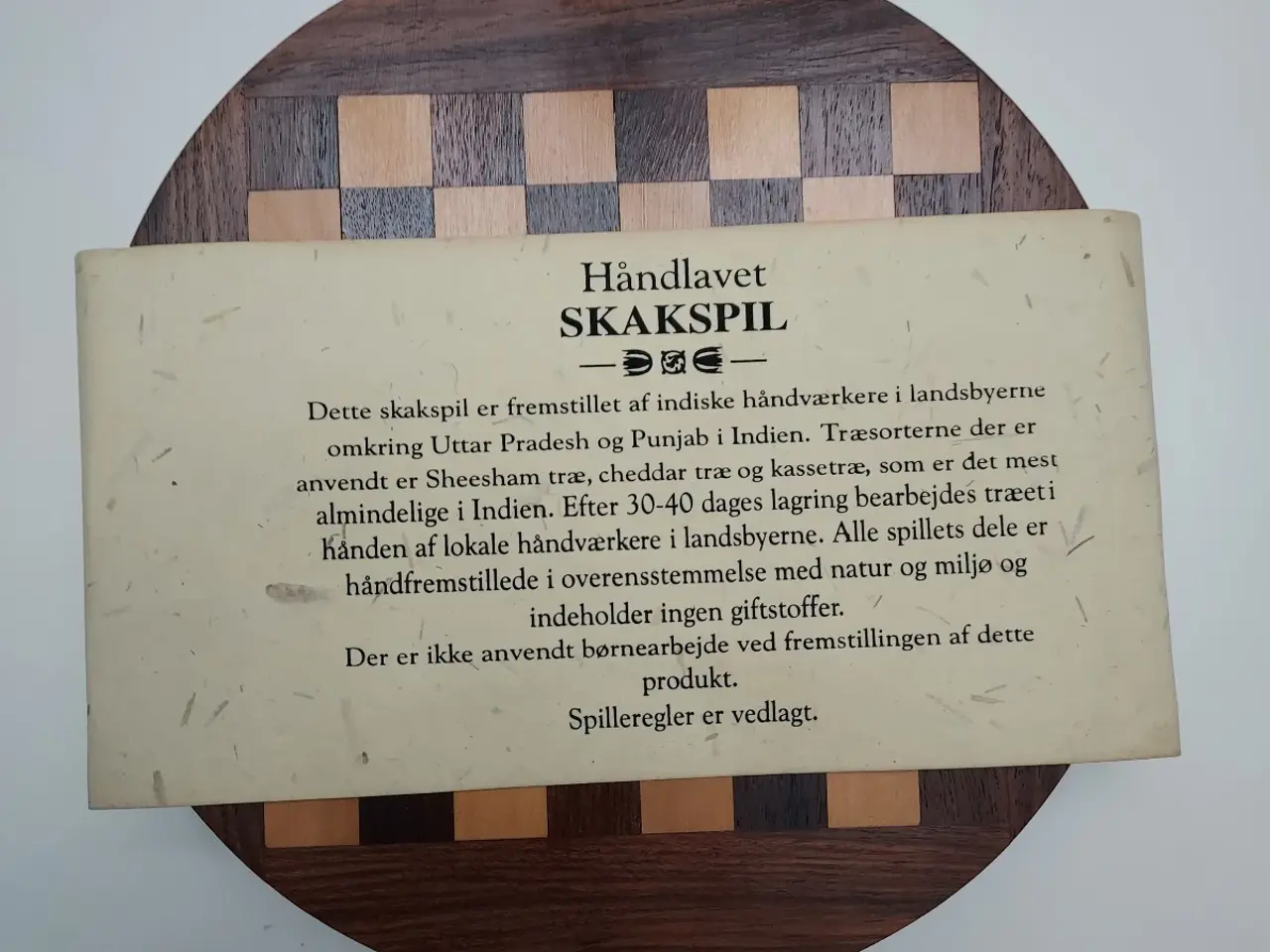 Billede 5 - Skakspil i håndlavet træ