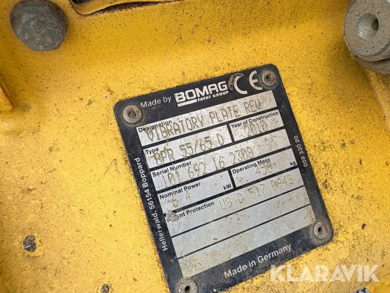 Billede 5 - Pladevibrator Bomag BPR 55/65 D