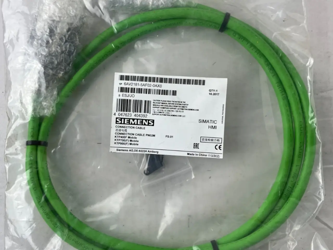 Billede 1 - Siemens 6AV2181-5AF02-0AX0 Connection kabel PN02M