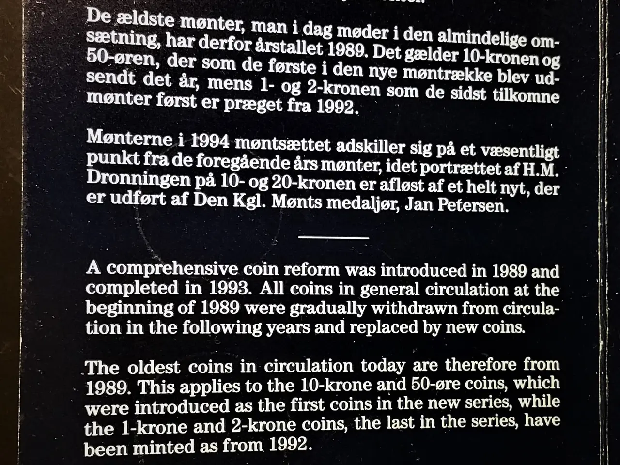 Billede 5 - DET KGL MØNTSÆT 1994 Margrethe II TOP Stand!
