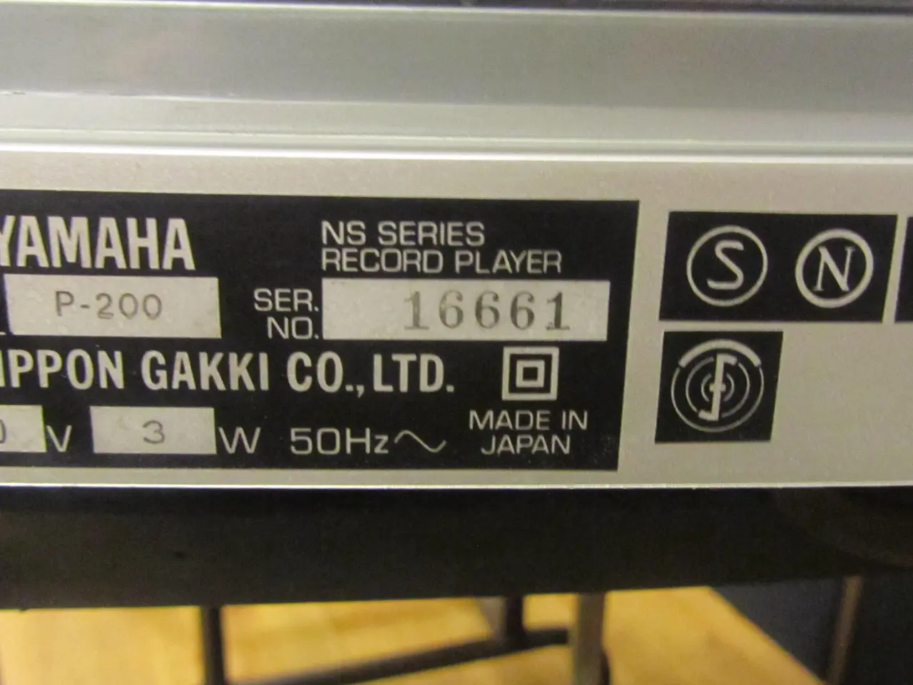 Billede 7 - YAMAHA  P-200 PLADESPILLER  SEMI-AUTOMATISK