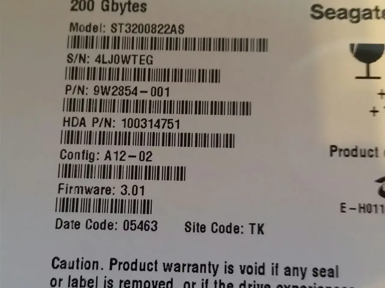 Billede 2 - Seagate 200GB SATA 3,5"