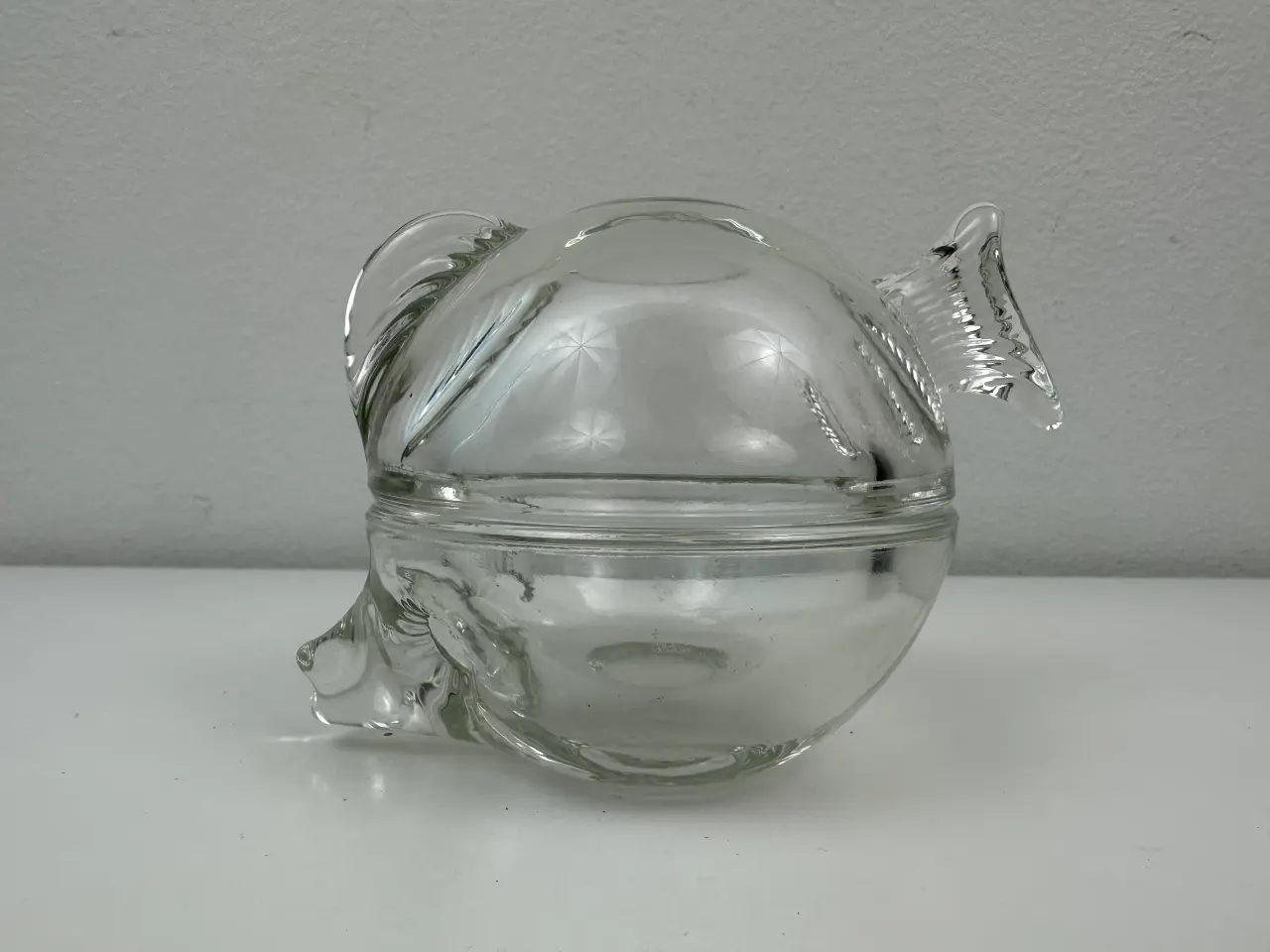 Billede 4 - Vintage glasskål/ fisk