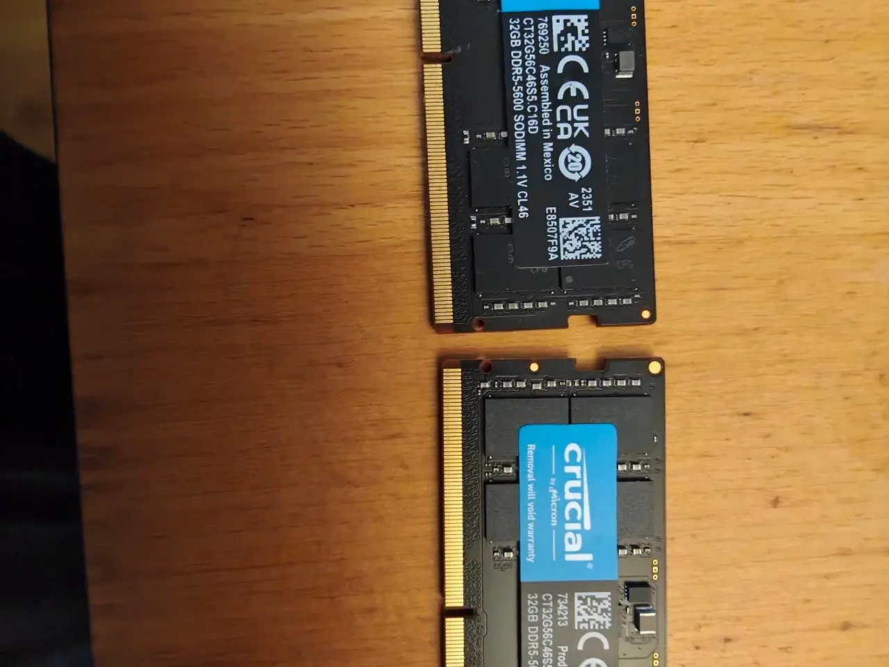 Billede 1 - Crucial DDR5 2x32 (64) gb 5600mhz So-dimm ram