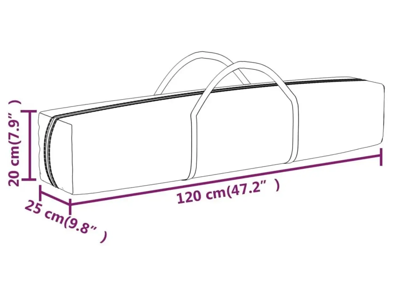 Billede 10 - Foldbart festtelt med sidevægge 3×6 m - cremefarvet