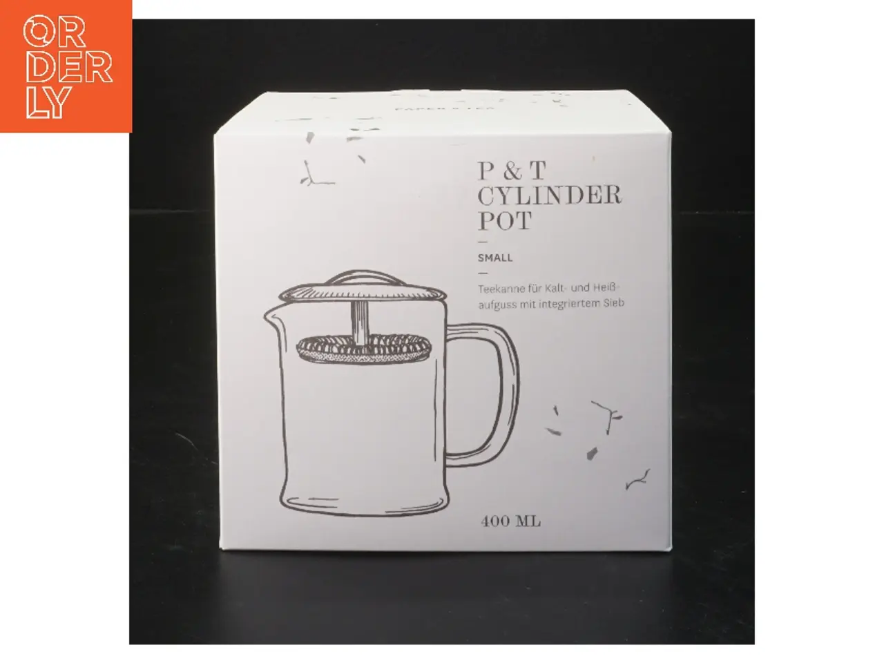 Billede 1 - Cylinder tepotte 400 ml fra Paper & Tea (str. 12 cm)