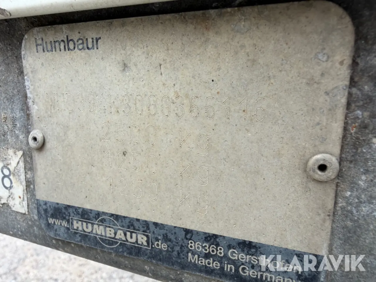 Billede 5 - Trailer Humbaur HK25