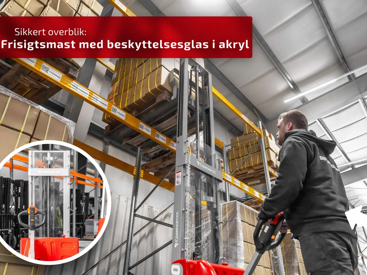 Billede 4 - CS12 Elektrisk stabler – 1200 kg kapacitet, løftehøjde op til 4000 mm