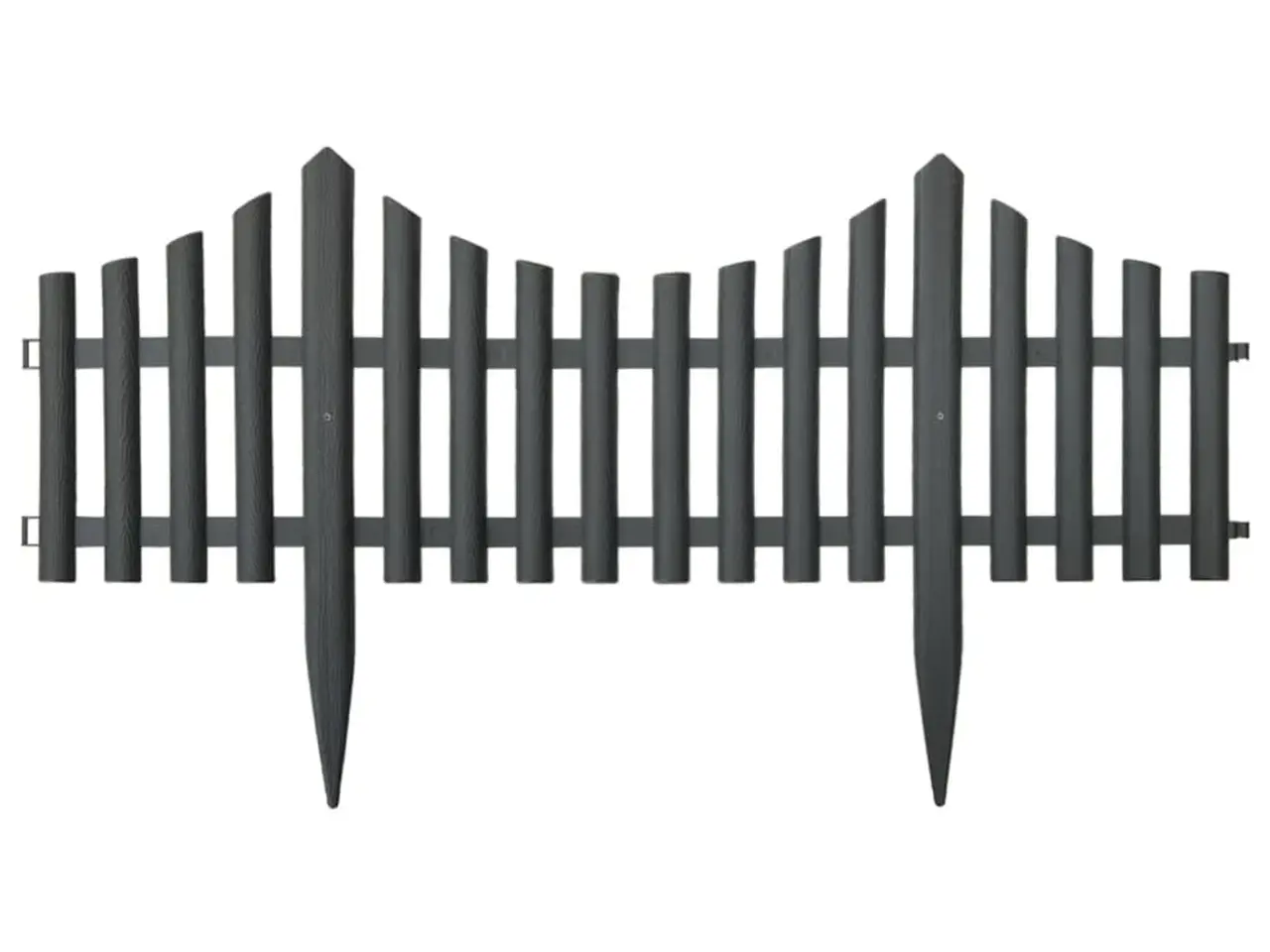 Billede 4 - Bedhegn 17 stk. 10 m PP antracitgrå