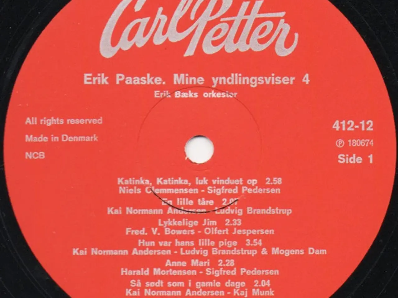 Billede 3 - Erik Paaske: Mine Yndlingsviser - LP vinyl