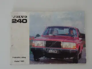 Instruktionsbog til Volvo 240 model 1983