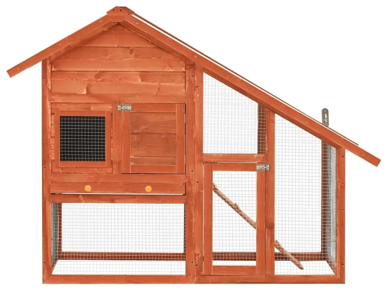 Billede 3 - Kaninbur i 2 etager 140 x 63 x 120 cm massivt fyrretræ