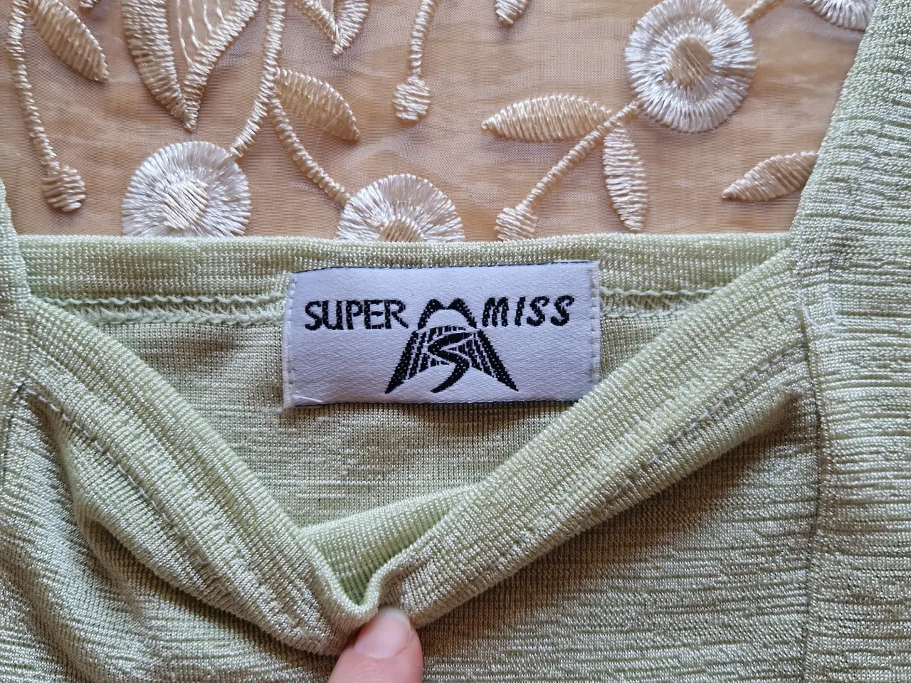 Billede 2 - Super Miss tanktop grøn dame str.S/M