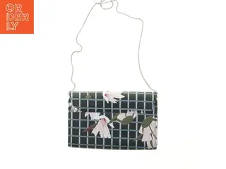 Blomstret taske med skulderrem (str. 20x13 cm)
