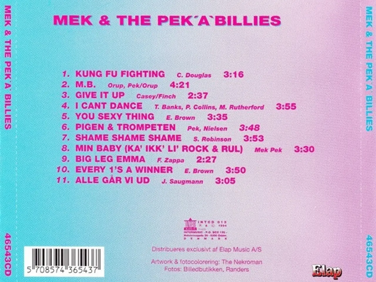 Billede 2 - Mek & The Pek'A'Billies – Mek & The… – CD