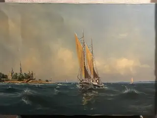 TH Skovgaard maleri V/ Kronborg