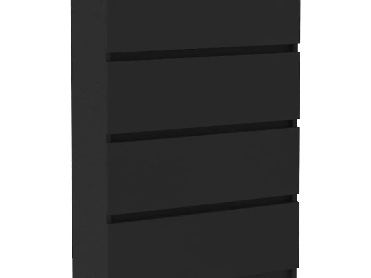 Billede 2 - Skænk med 4 skuffer - 60×35×98,5 cm - sort konstrueret træ